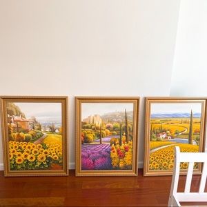 Framed Hand-Painted Art